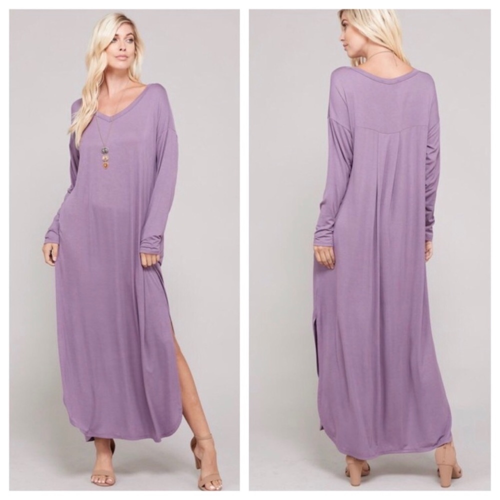 Soft Long Sleeve Maxi - Picture 2 of 3